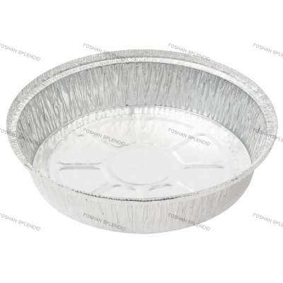 8 inches Round aluminum  Foil Container standard weight for household packaging